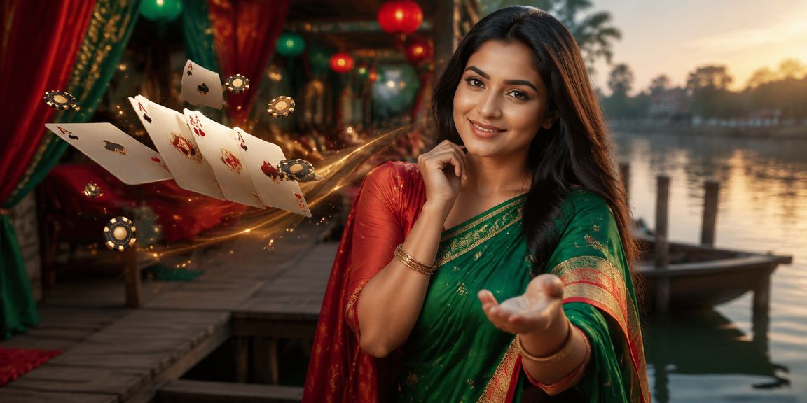 ময়মনসিংহে লাল সবুজ পোশাকে তিন পাত্তি কার্ড গেম মোবাইলে